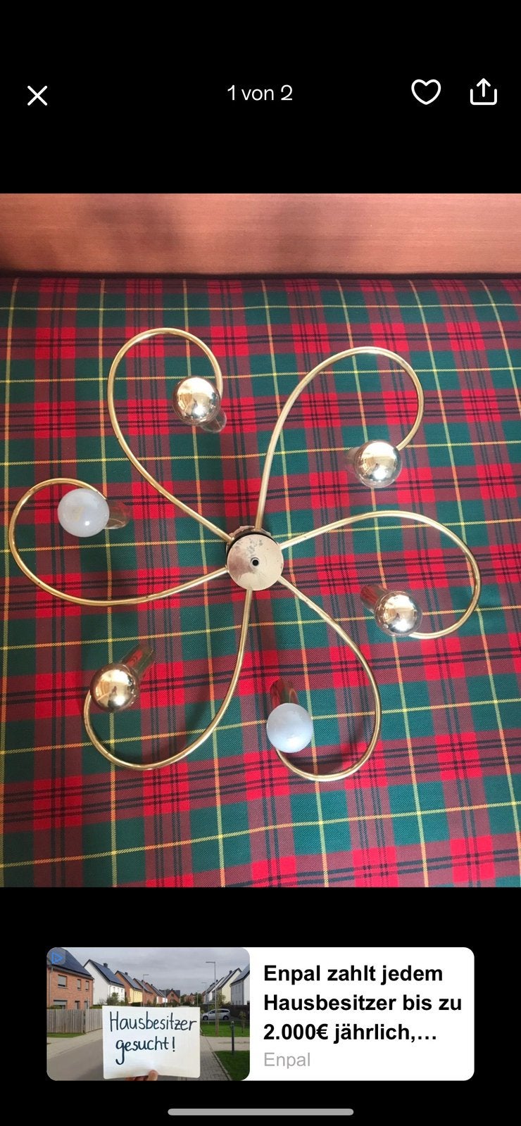 Mid-Century Lamp Cosack, Ophalen, Zo goed als nieuw