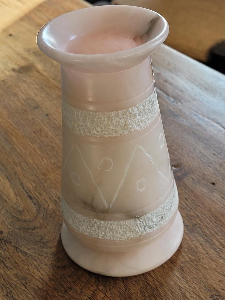 vintage roze albasten vaas uit Navarra - Spanje/TB conditie, Verzenden