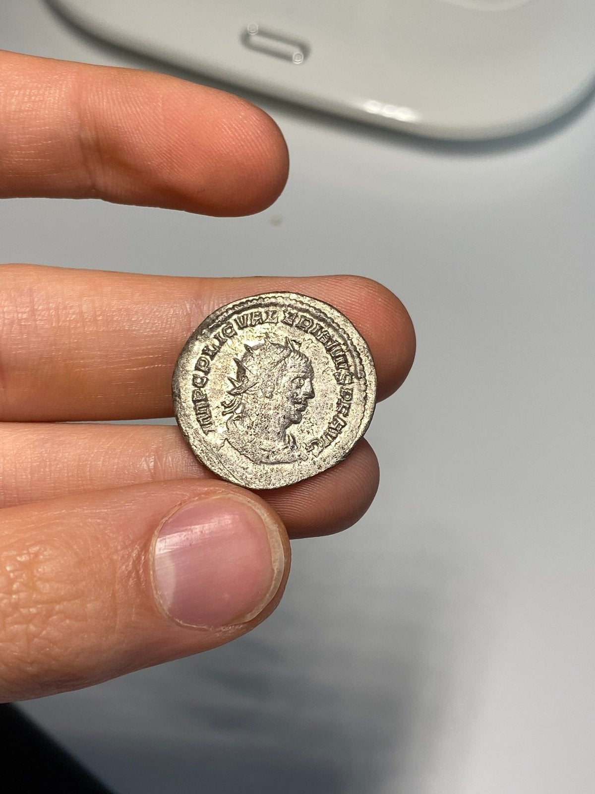 Romeinse munt van keizer Valerianus, Ophalen of Verzenden, Italië, Losse munt, Zilver