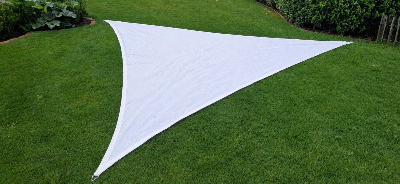 schaduwdoek driehoek 5x5 2stuks, Tuin en Terras, Zonneschermen, Ophalen