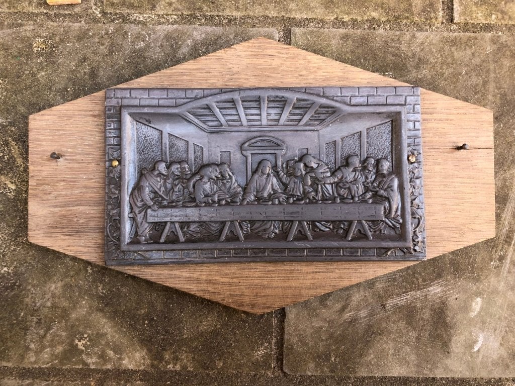 Vintage plaat laatste avondmaal, Antiek en Kunst, Ophalen of Verzenden