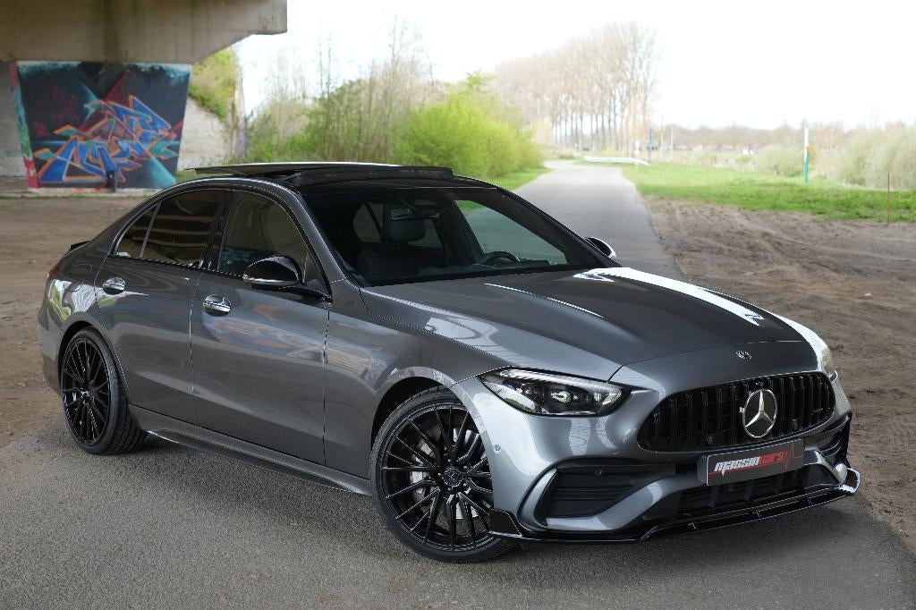 Prachtige Mercedes C180 Berline (AMG-KIT) Vol opties!, Auto's, Mercedes-Benz, 4 cilinders, Leder, Bedrijf, 5 deurs