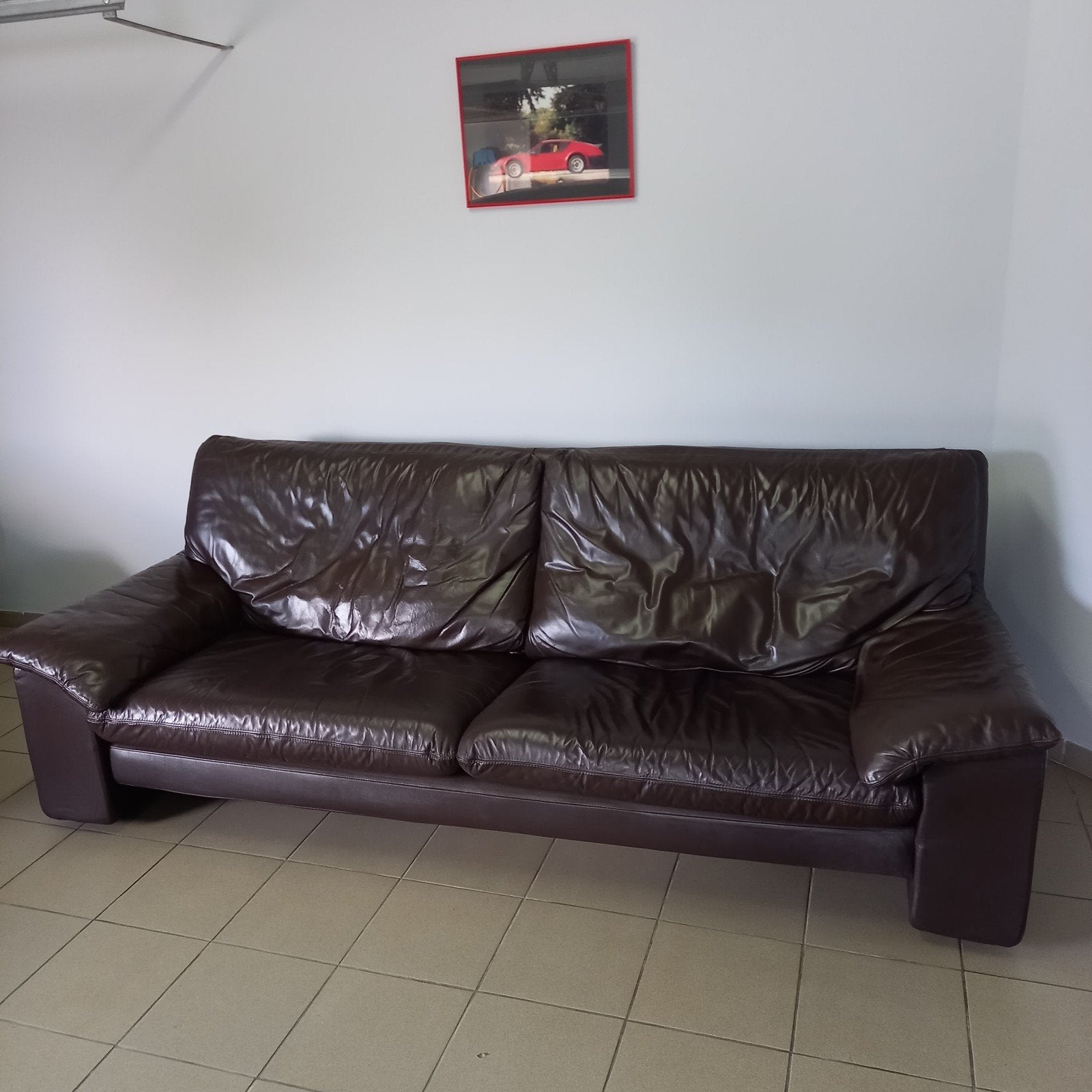 Zeer comfortabele echt lederen salon nog in goede staat., Ophalen