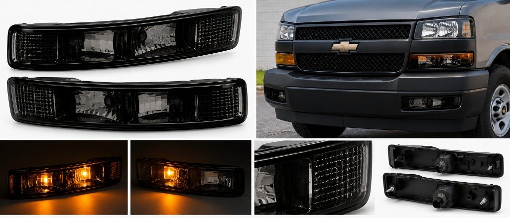 Chevrolet Express / GMC Savana – zwarte pinkers, Auto-onderdelen, Ophalen, Nieuw, Amerikaanse onderdelen