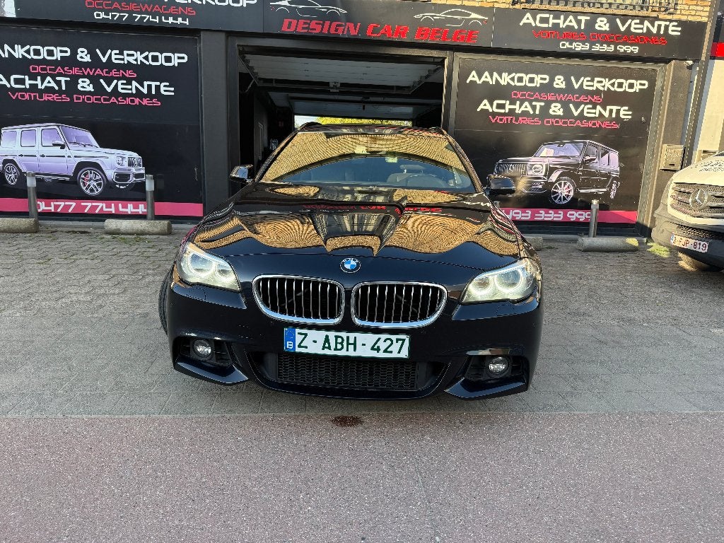 BMW 520D Pack M 2016*BMW 1ste hands autoboek*Netto 10206, Automaat, Zwart, Leder, Bedrijf