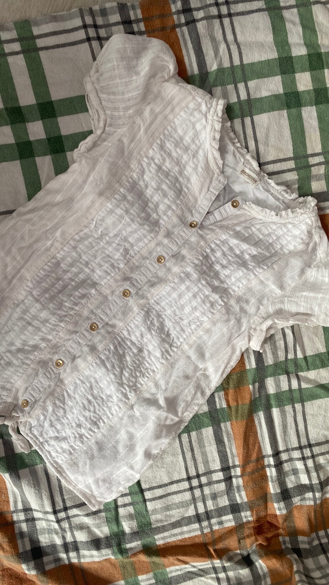 T-shirt blanc, Kinderen en Baby's, Babykleding | Overige, Ophalen, Zo goed als nieuw, Meisje
