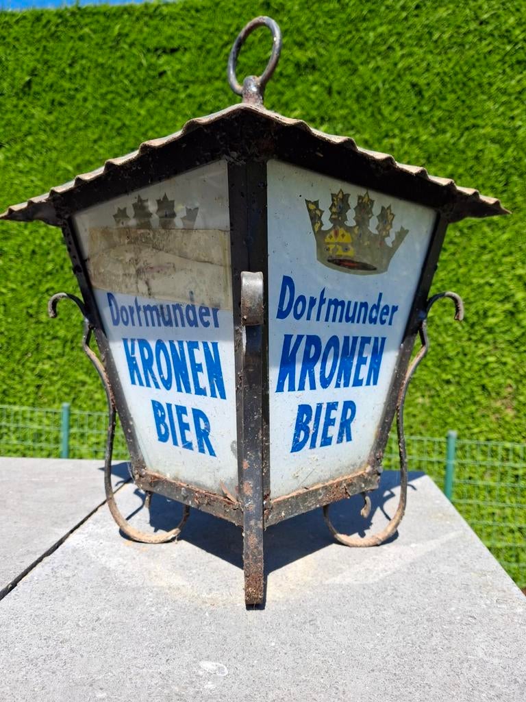 Dortmunder kronen bier verlichting, Verzamelen, Biermerken, Ophalen