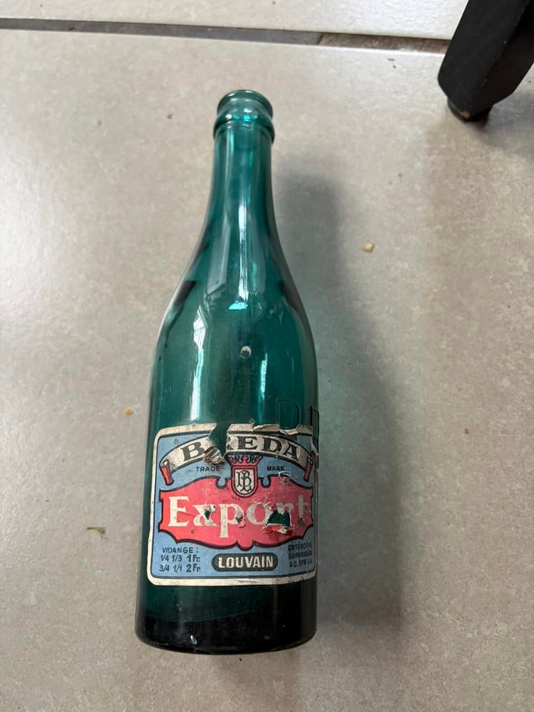 Oud bierflesje breda export louvain leuven, Verzamelen, Ophalen, Gebruikt, Flesje(s), Overige merken