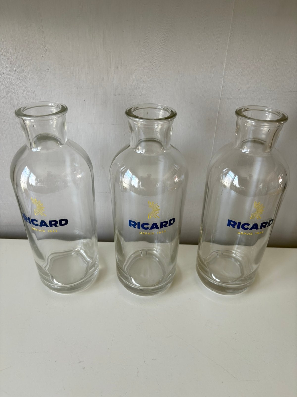 3 carafes RICARD (10€ pièce ou l’ensemble pour 25€), Enlèvement ou Envoi, Comme neuf