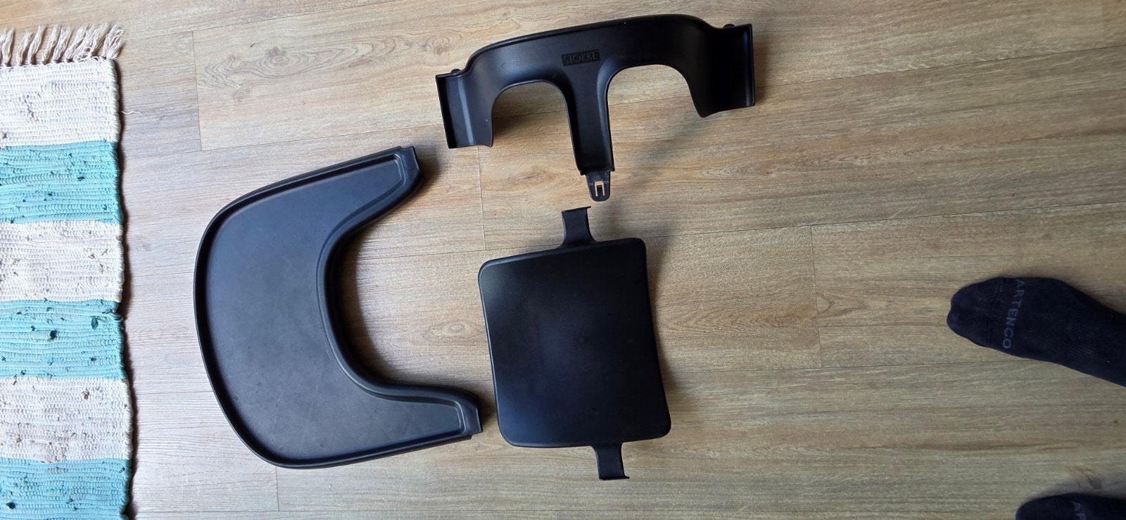 Stokke triptrap babyset + tafelblad, Kinderen en Baby's, Ophalen, Zo goed als nieuw, Meegroeistoel, Afneembaar eetblad
