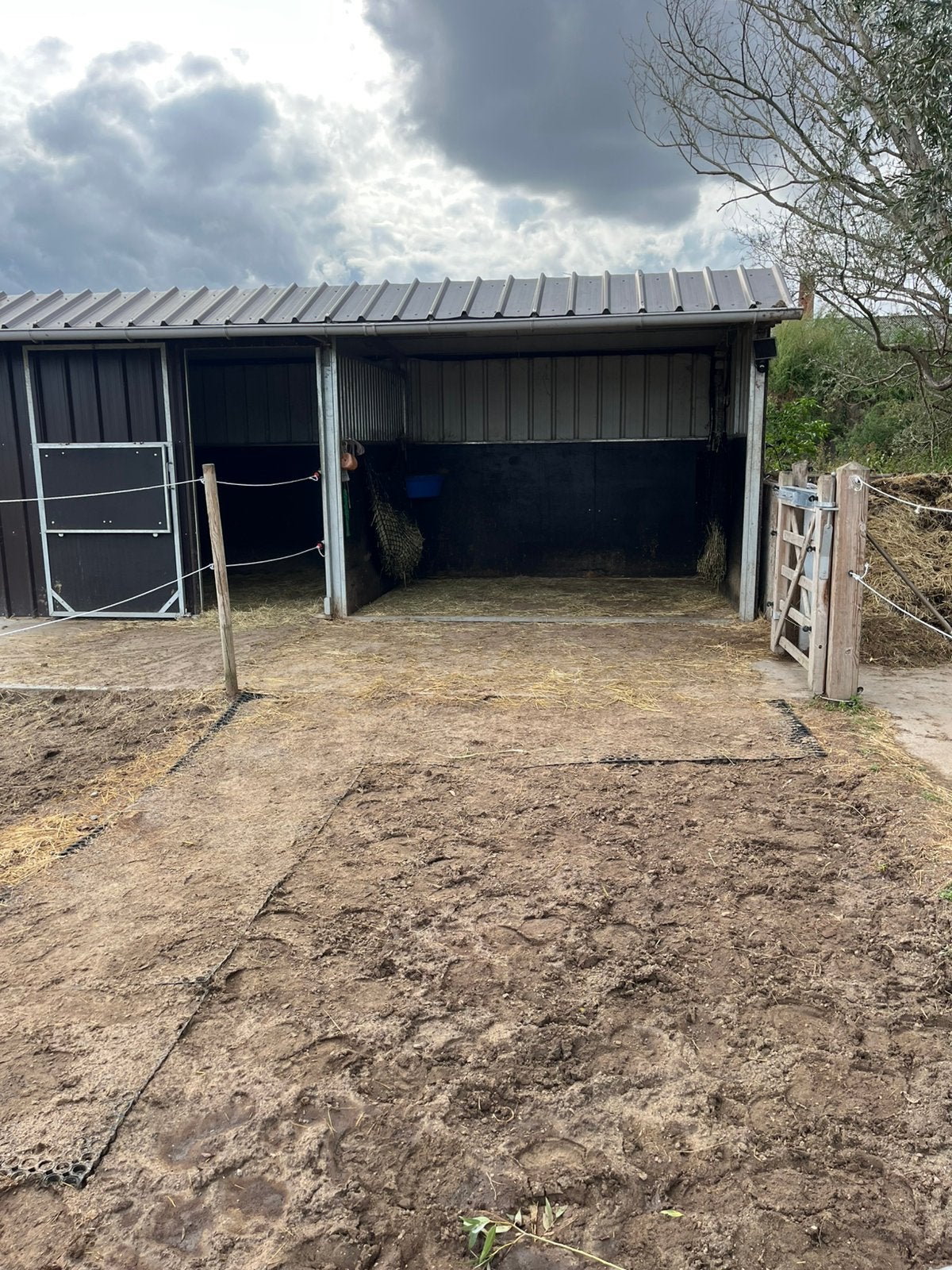 Stal met paddock en weide in eigen beheer, Animaux & Accessoires, Box & Pâturages