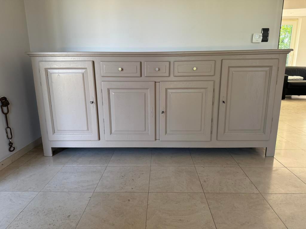 Eiken dressoir, Huis en Inrichting, Ophalen, Gebruikt, Eikenhout, 200 cm of meer