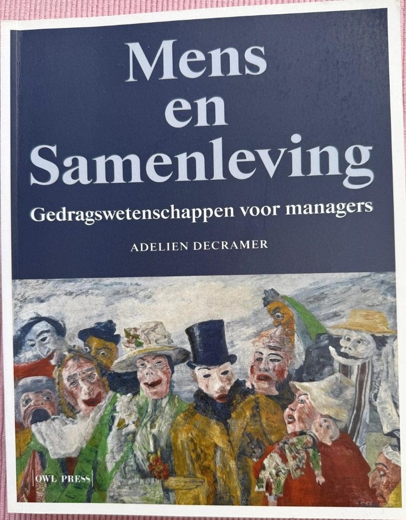 Handboek Mens en Samenleving_Handelswetenschappen UGent, Boeken, Economie, Management en Marketing, Ophalen of Verzenden, Zo goed als nieuw