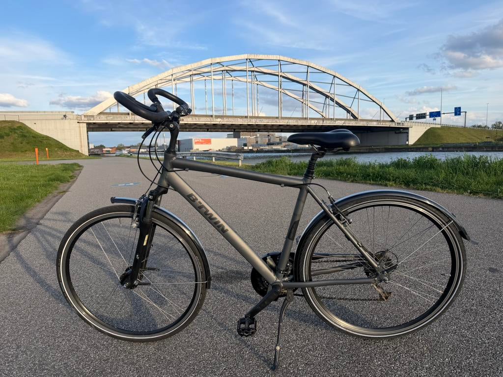 BTwin Hoprider 540 – Comfort + Veel Versnellingen, Fietsen en Brommers, Fietsen | Heren | Herenfietsen, Zo goed als nieuw, Versnellingen