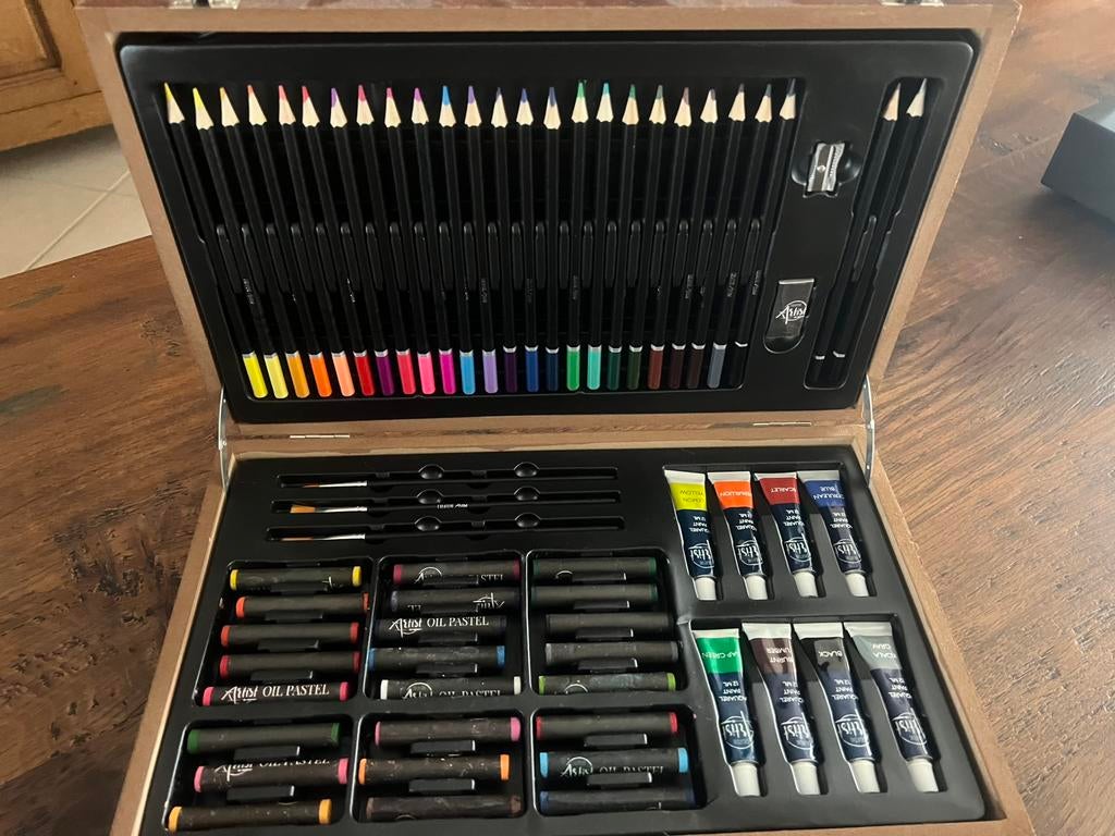 Valise de bricolge coloriage peinture, Hobby & Loisirs créatifs, Dessin, Enlèvement ou Envoi, Comme neuf