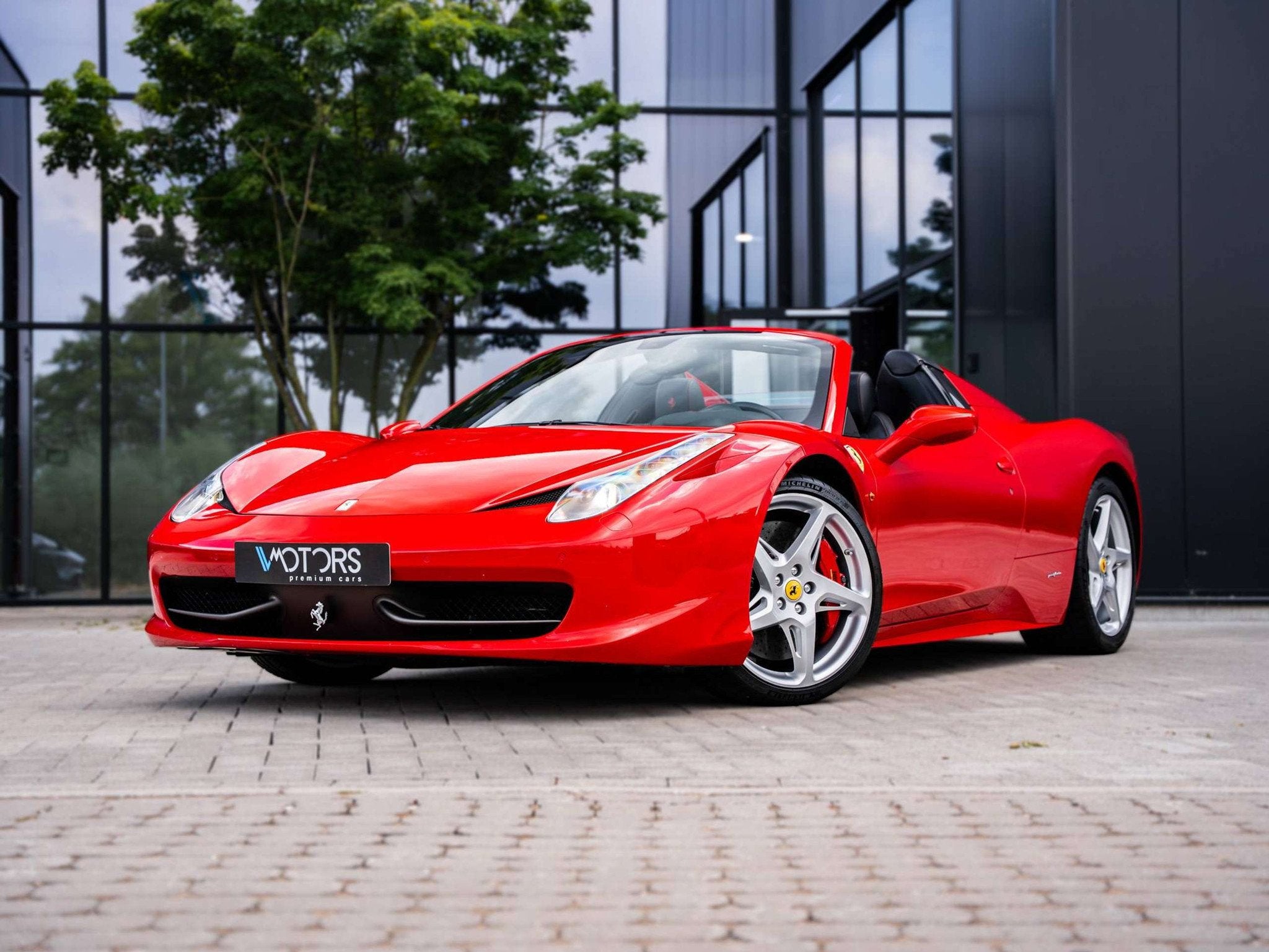 Ferrari 458 Spider 4.5i V8 - Rosso Corsa - Daytona Seats - S, Autos, Ferrari, Achat, Entreprise, Noir, Automatique