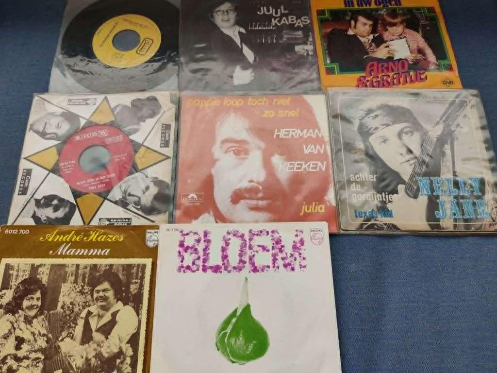 lot van 8 nederlandstalige singles, Enlèvement ou Envoi, En néerlandais, Single