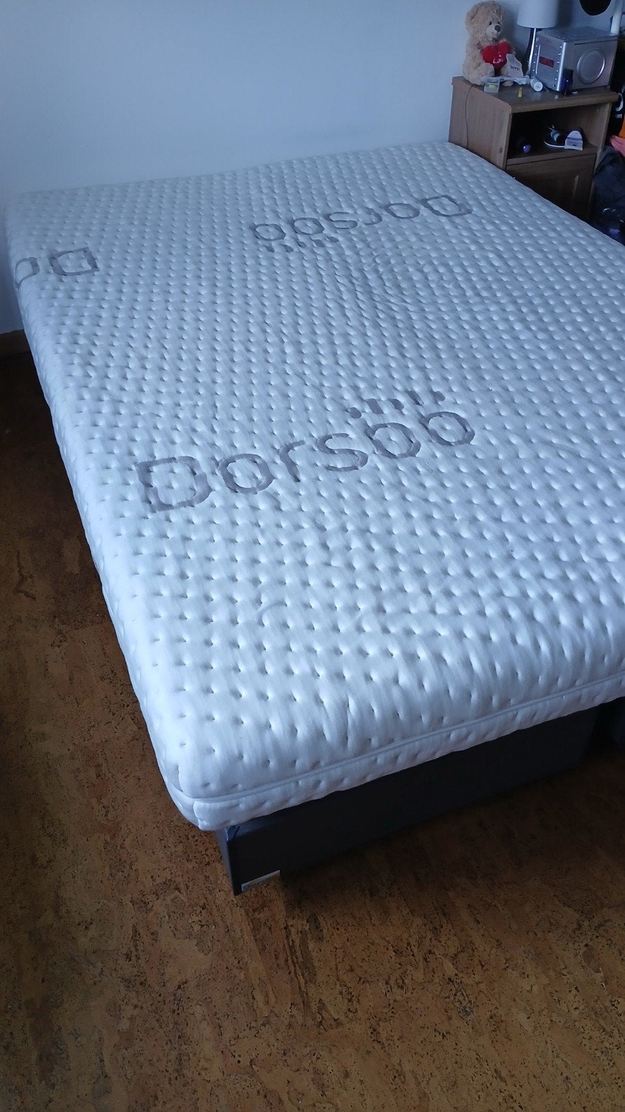 Dorsoo bed 2x (70200cm)+ dubbele overtrek (140200), Ophalen, Gebruikt, 140 cm, Twijfelaar