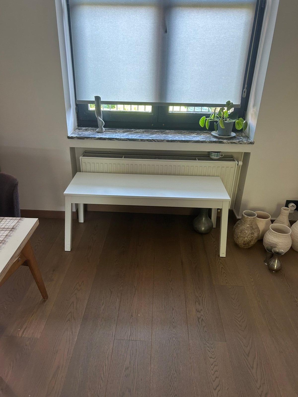 Bijzettafel IKEA in heel goede staat, Huis en Inrichting, Ophalen, Kunststof, Gebruikt, 100 tot 150 cm