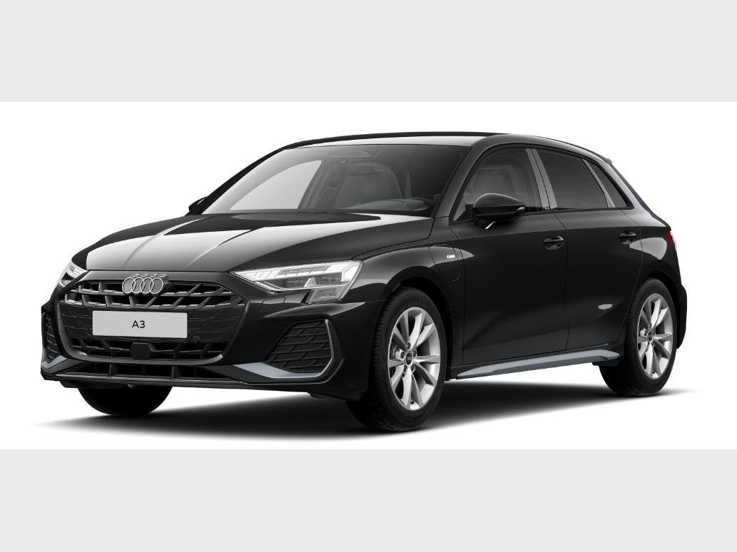 Audi A3 Sportback PHEV Audi A3 Sportback Corporate S TFSI e, Auto's, Automaat, Zwart, Adaptive Cruise Control, Berline