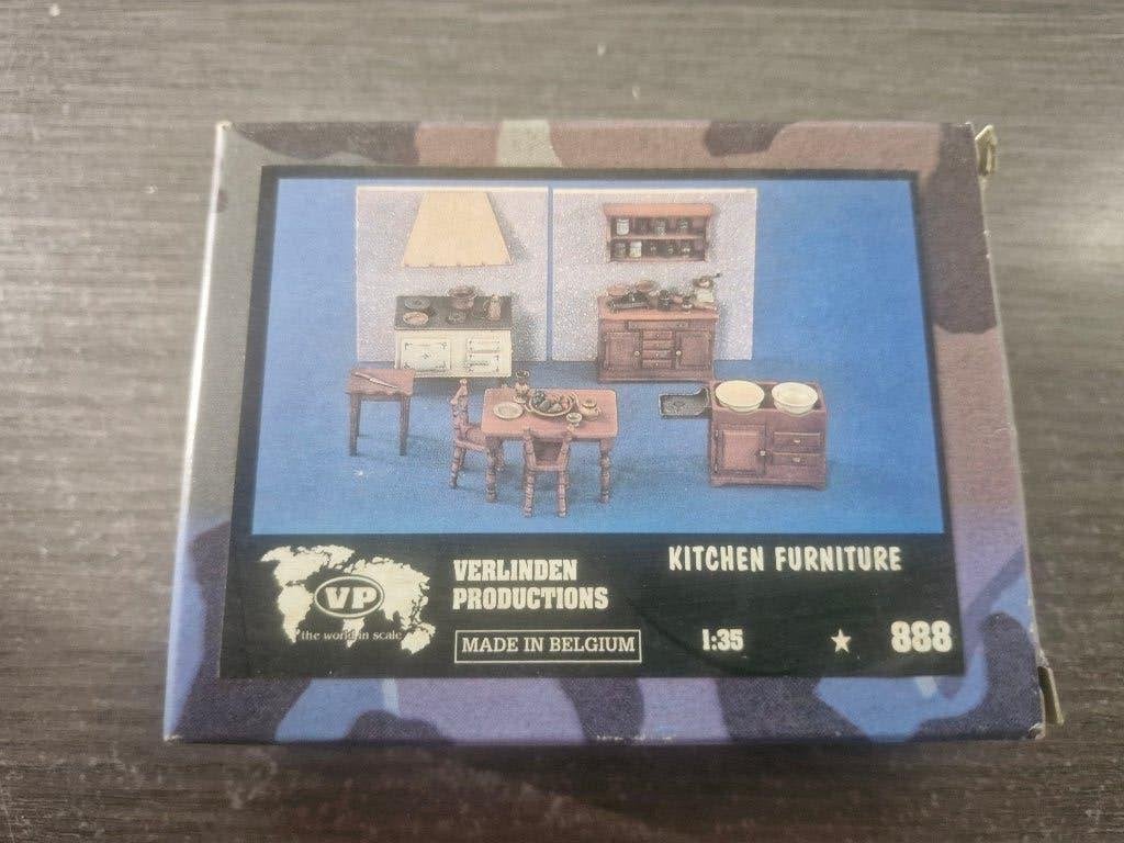Verlinden 1/35 Kitchen Furniture, Enlèvement ou Envoi, Neuf, 1:35 à 1:50, Diorama
