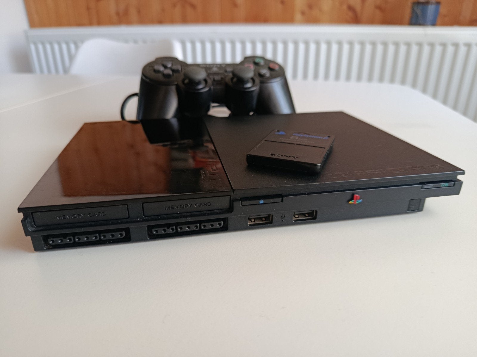 Playstation 2 Slim compleet, Games en Spelcomputers, Spelcomputers | Sony PlayStation 2, Ophalen of Verzenden, Slim