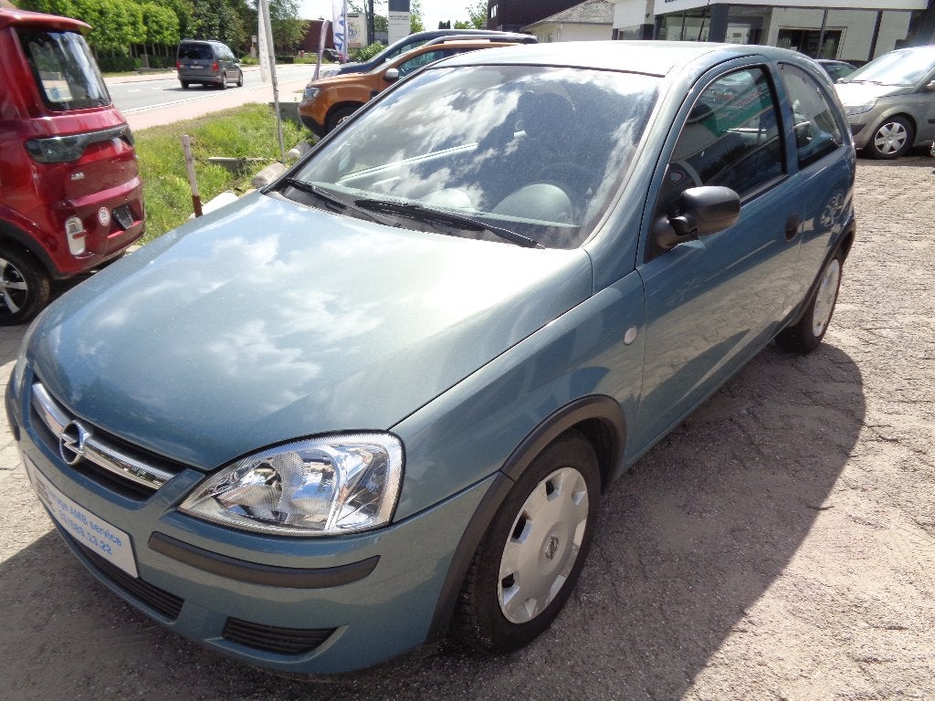 zeer mooie opel corsa 1 ste eigenaar controle vrij, Auto's, Voorwielaandrijving, Stof, 4 cilinders, Blauw