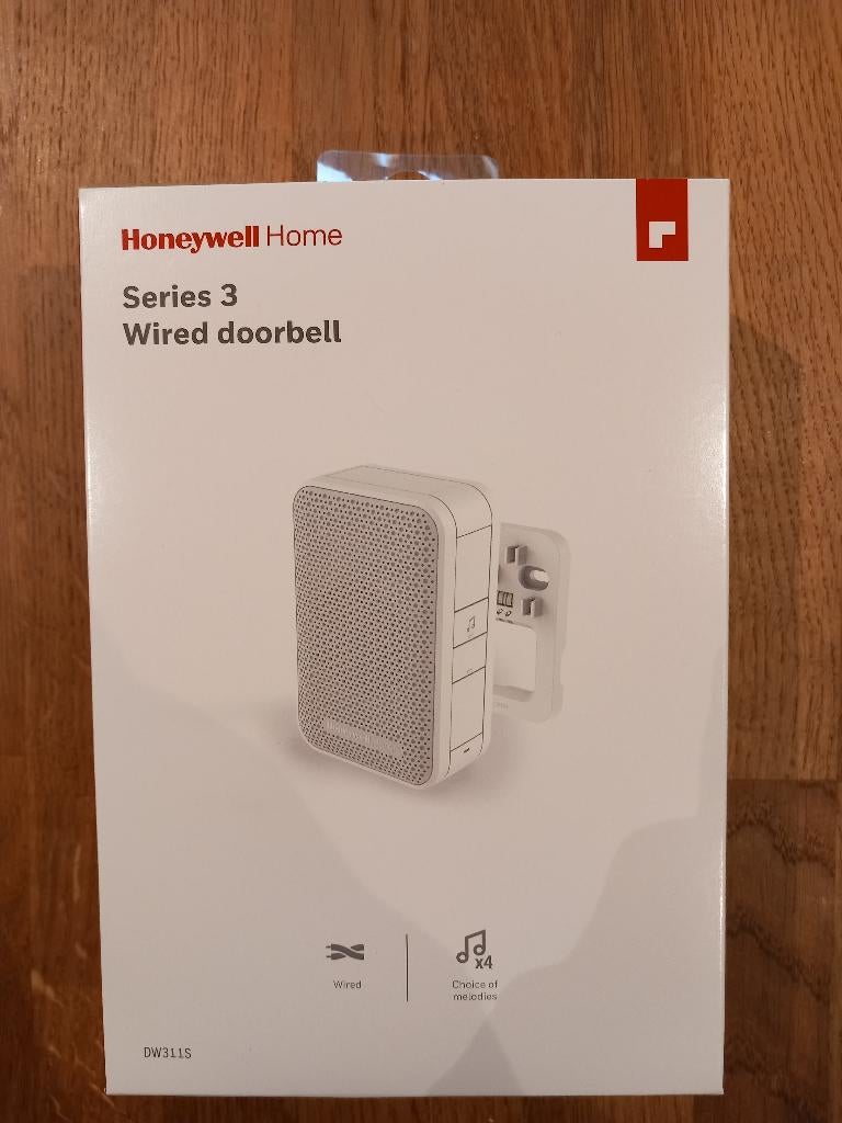 Honeywell gong bedraad zonder beldrukker wit DW311S, Maison & Meubles, Sonnettes, Neuf, Filaire, Enlèvement ou Envoi