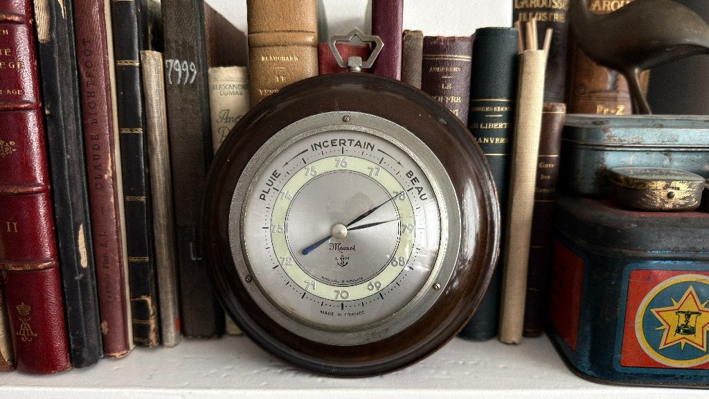 Vintage Maxant precisiebarometer – Made in France, TV, Hi-fi & Vidéo, Stations météorologiques & Baromètres, Enlèvement ou Envoi