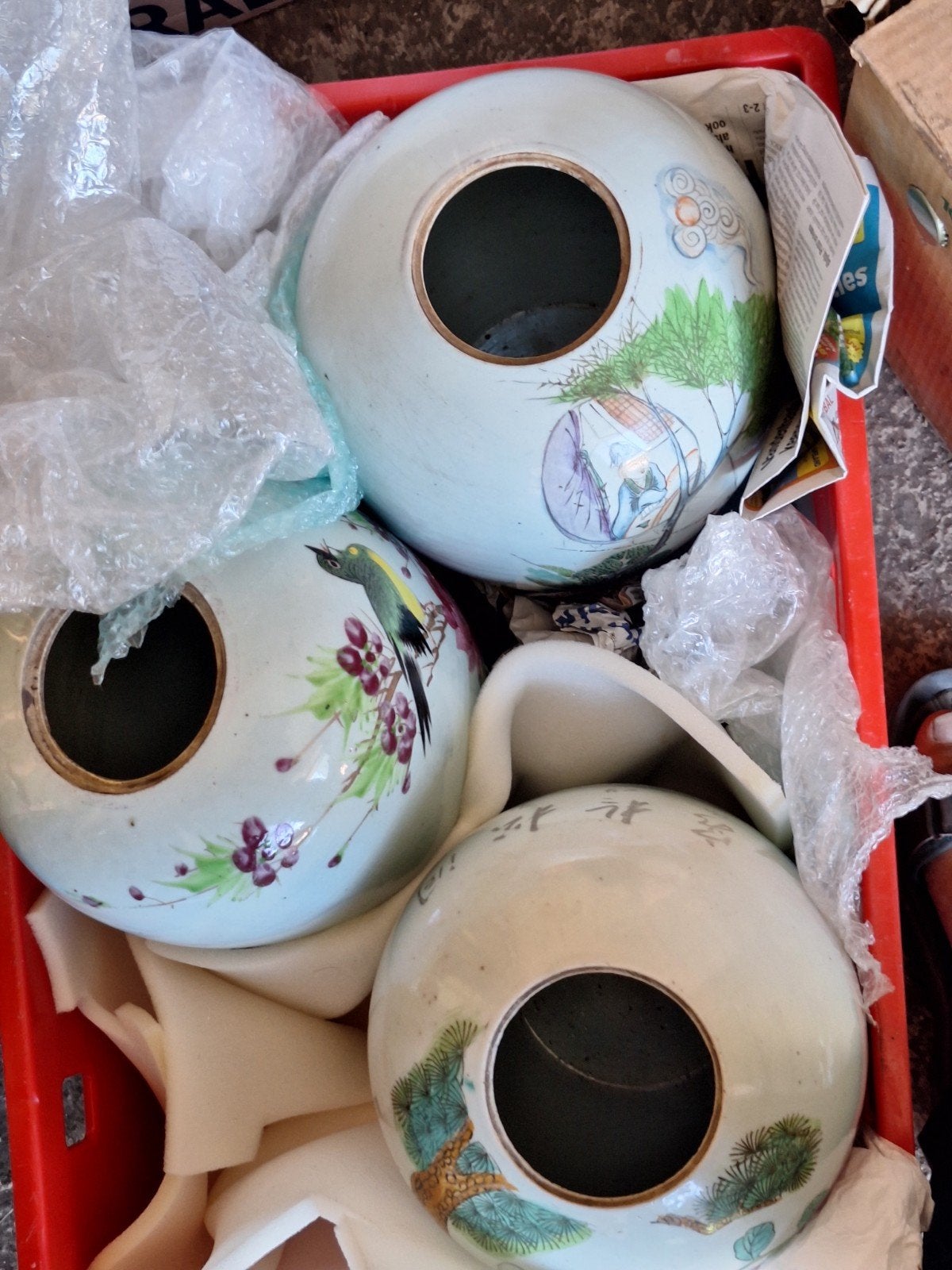 3 vases chinois ancien, Enlèvement ou Envoi