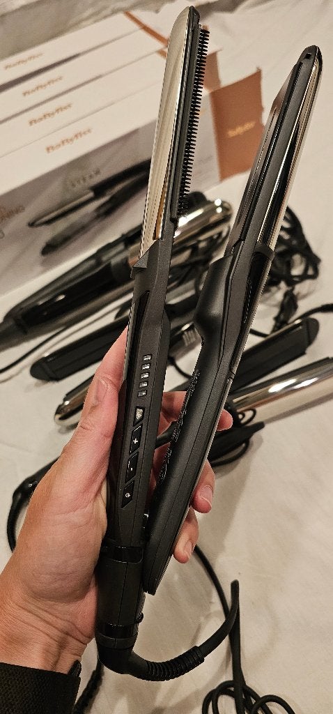 BaByliss Steam Pure Stoomstijltang, Handtassen en Accessoires, Uiterlijk | Haarverzorging, Ophalen, Zo goed als nieuw, Krultang of Stijltang