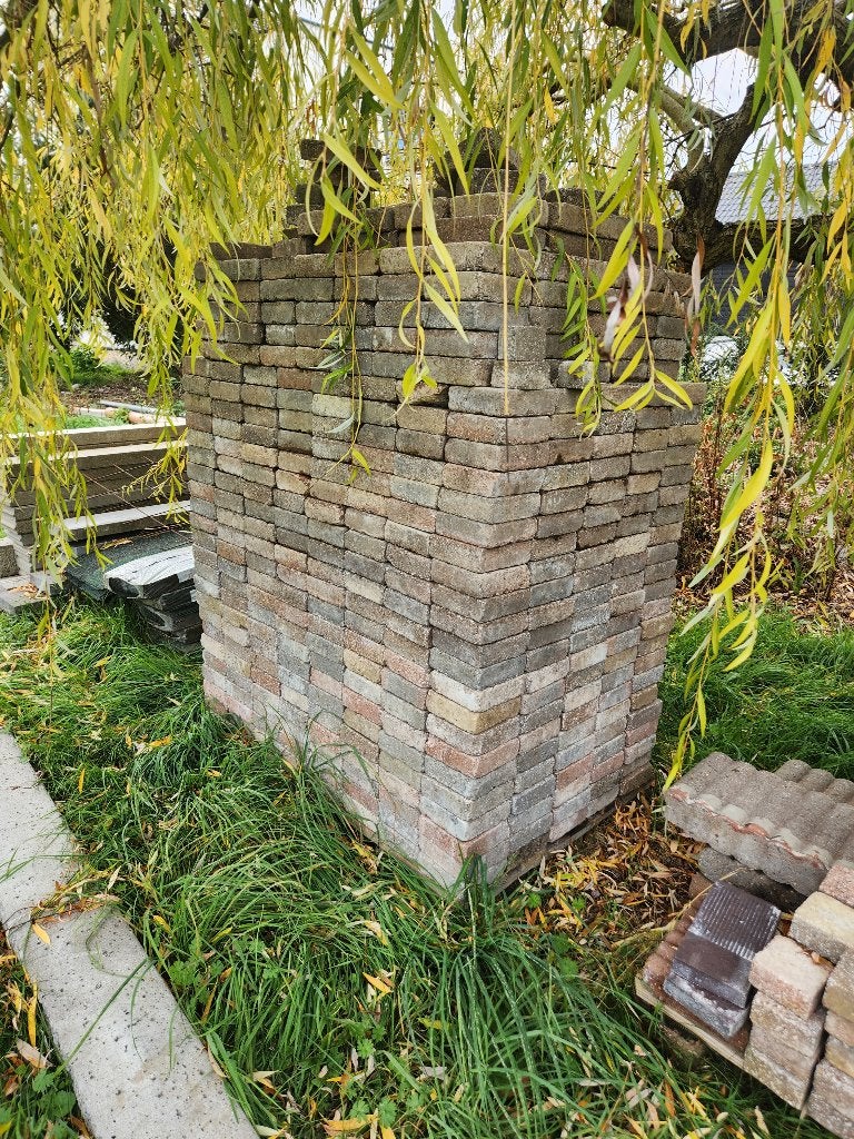 Betonbestratingsmachine in herfstkleur, Tuin en Terras, Ophalen, Gebruikt, Overige typen, 10 m² of meer