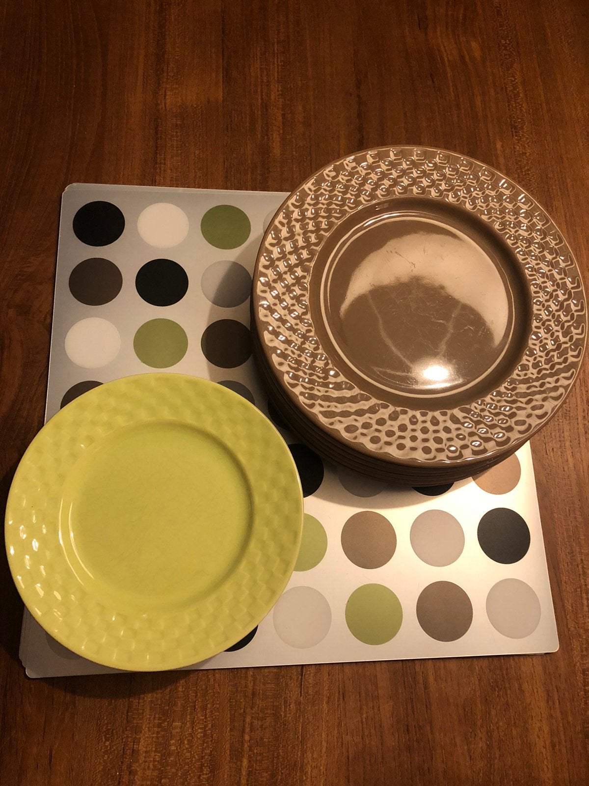 Placemats en borden, Ophalen, Zo goed als nieuw