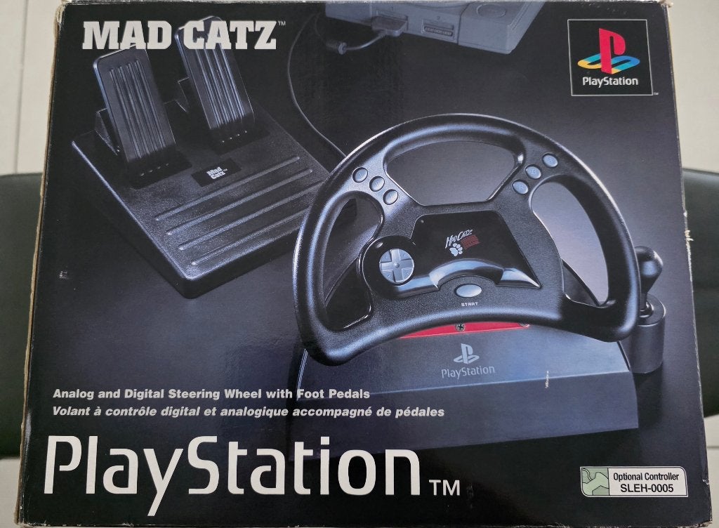 Volant Mad Catz pour PS1, Enlèvement, Neuf, Volant ou Pédales, PlayStation 1