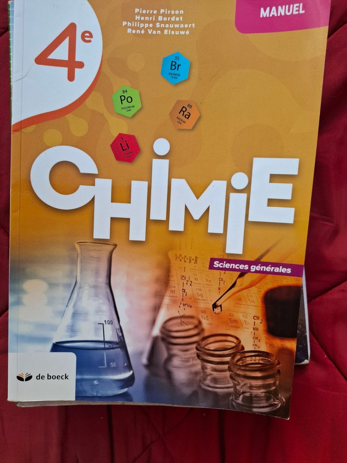 Manuels scolaires 4 et 5 année biologie chimie physique, Enlèvement