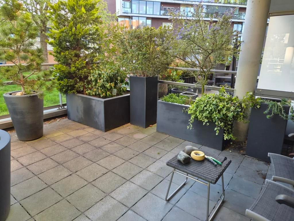 Planten bloem potten bakken terras groot formaat., Ophalen, Gebruikt, Composiet