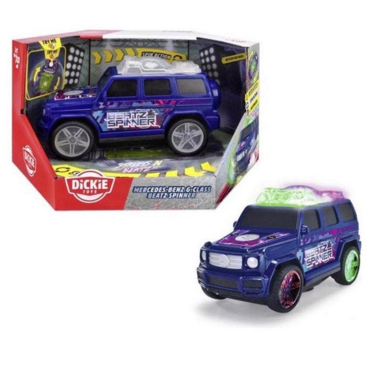 Dickie Toys Beatz Spinner Mercedes G dansende auto + muziek, Kinderen en Baby's, Ophalen of Verzenden, Nieuw