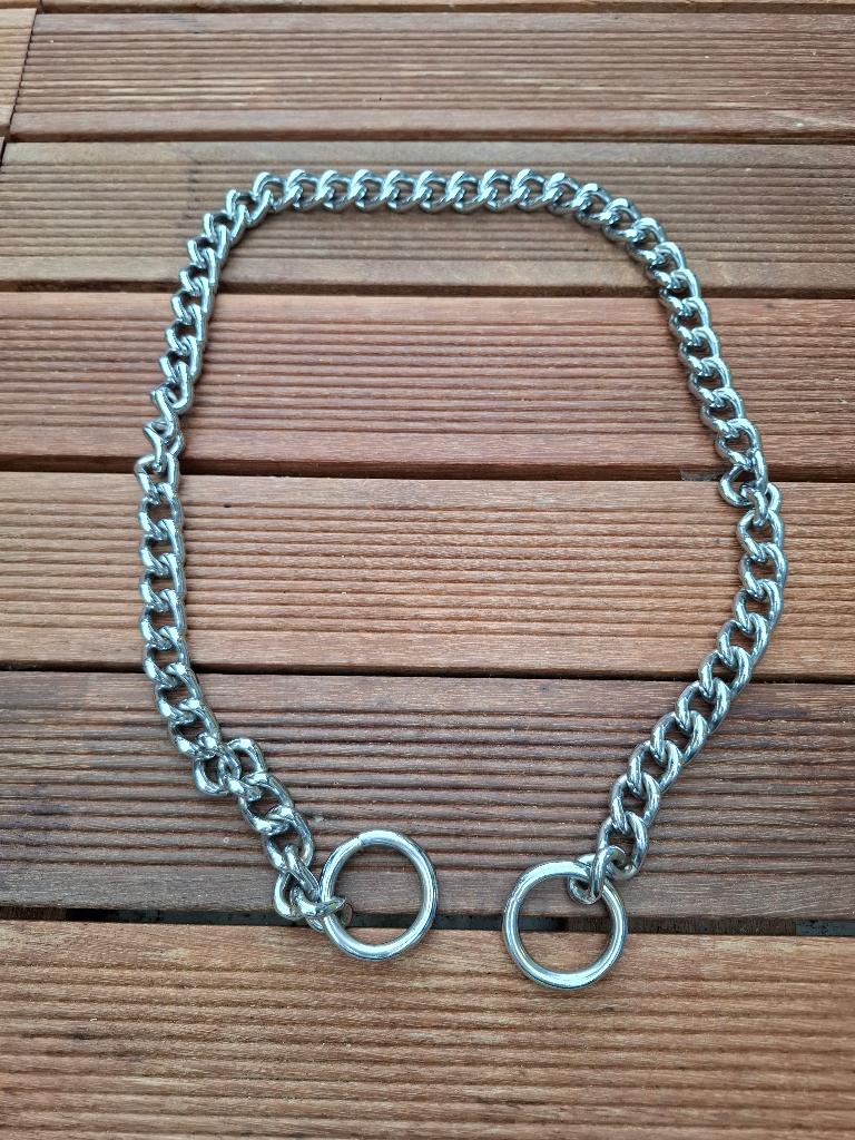Collier pour grand chien en acier chromé 59 cm, Envoi, Utilisé