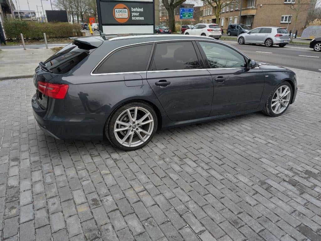 AUDI A6 S-LINE AUT 2.0L TDI 177CV, Auto's, Euro 5, Zwart, 4 cilinders, Leder