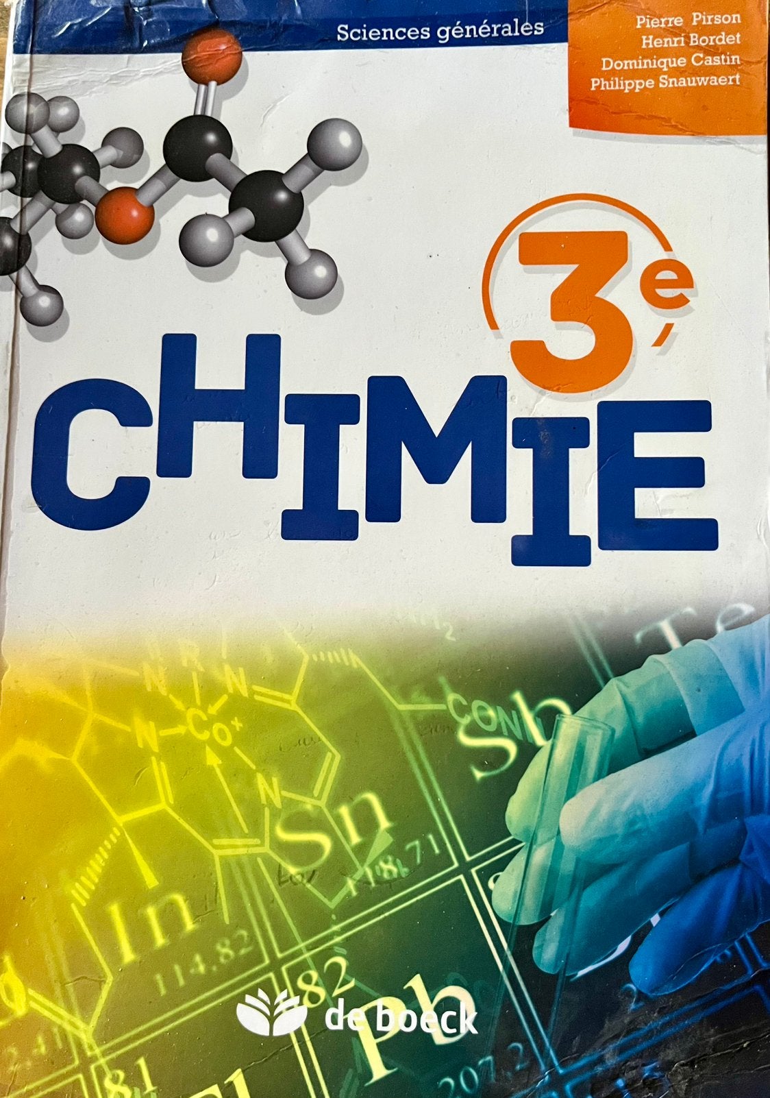 Chimie 3e, Enlèvement ou Envoi, Utilisé, Secondaire, Chimie