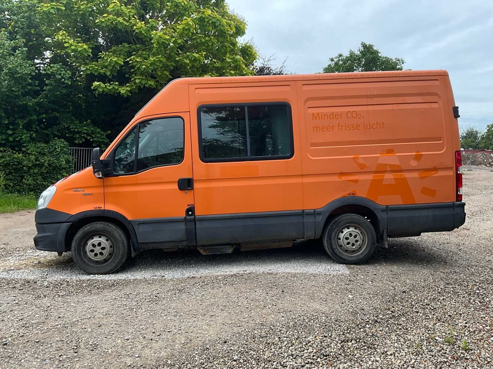 Iveco Daily 35S14 cabine double GNC - 37000 km - toit haut, Autos, Camionnettes & Utilitaires, Euro 5, Achat, Entreprise, Iveco