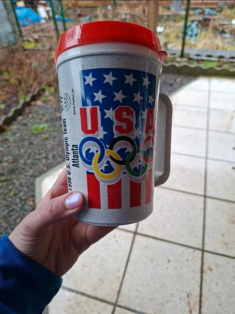 Mug isotherme JO Atlanta 1996 – U.S. Olympique, Verzamelen, Ophalen of Verzenden