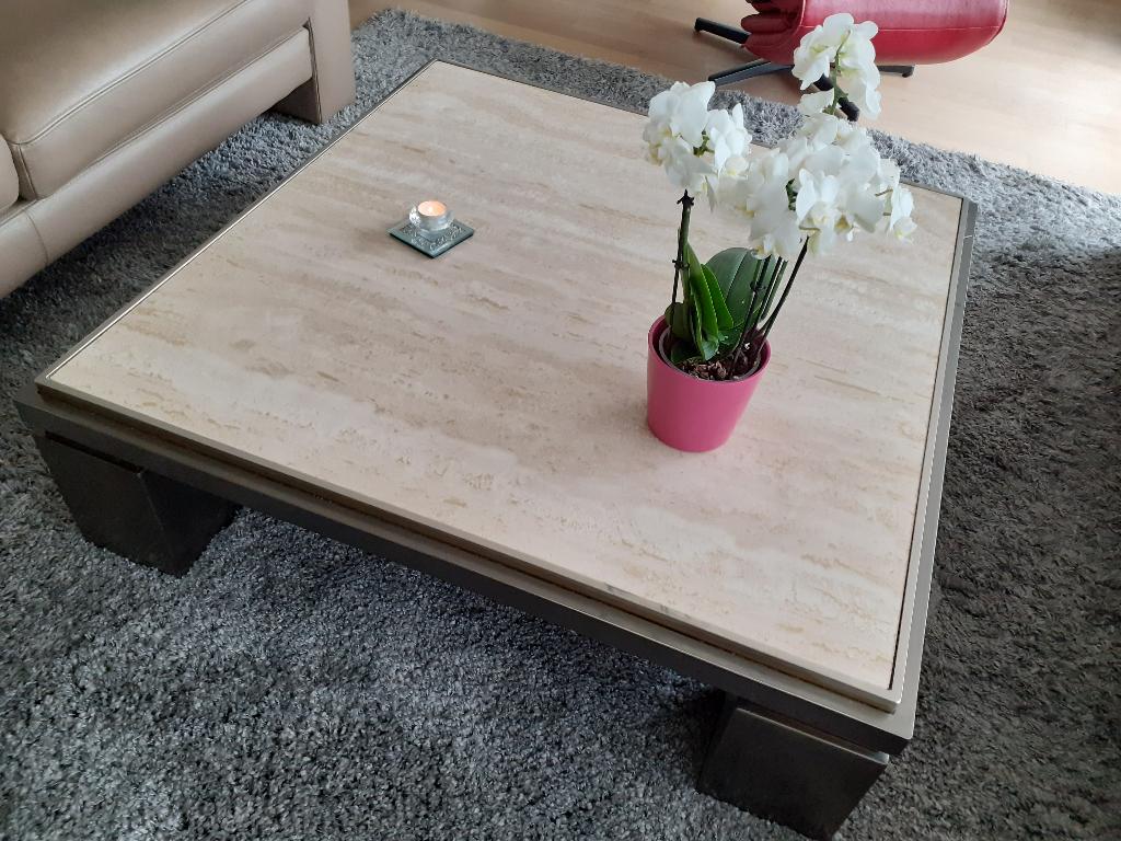 table basse, Maison & Meubles, Tables | Tables de salon, Enlèvement, Utilisé, Carré