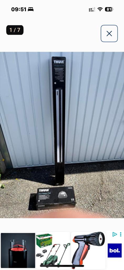 Barres de toit Thule Wingbars NEUVE ,VW TIGUAN, Caddy,Skoda, Autos : Divers, Porte-bagages, Enlèvement, Neuf