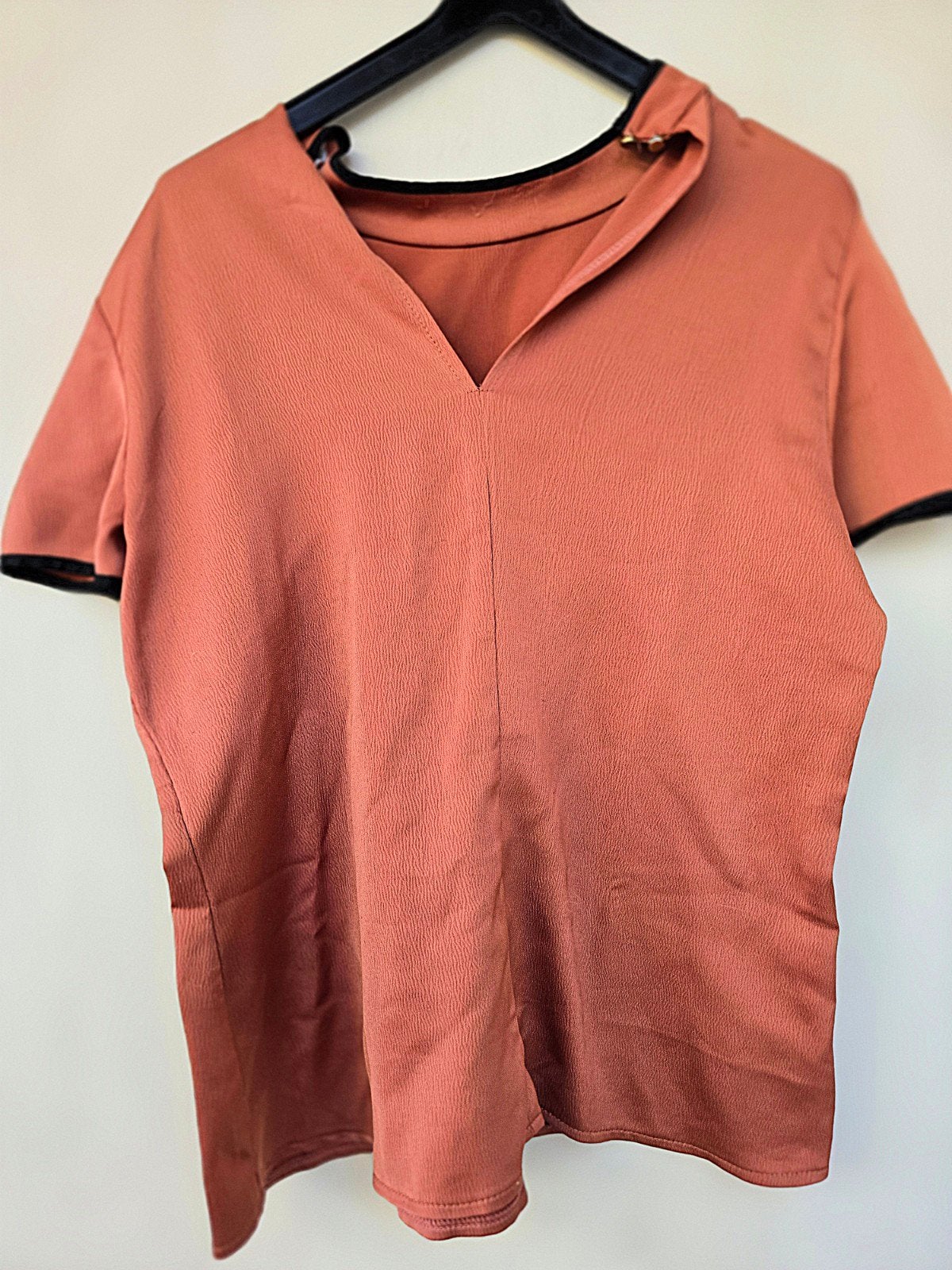 Superbe chemisier/haut de couleur cuivre (taille P), Vêtements | Femmes, Manches courtes, Enlèvement ou Envoi, Rose, Taille 36 (S)