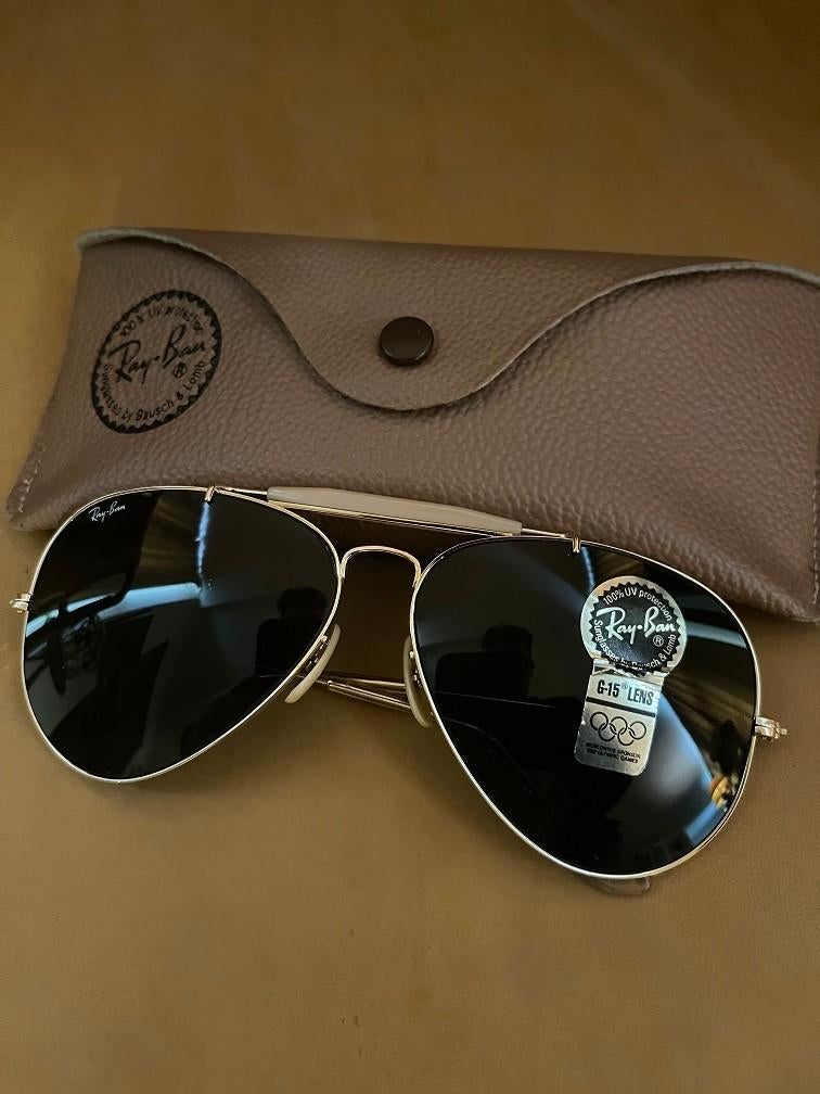 Vintage B&L Ray-Ban Outdoorsman Aviator 62mm zonnebril O10, Zonnebril, Overige kleuren, Nieuw, Ophalen of Verzenden