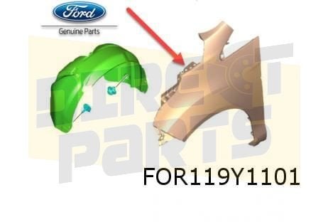 Ford B-Max 7/12-9/18 voorscherm Links Origineel! 1754103, -, Verzenden, -, Nieuw