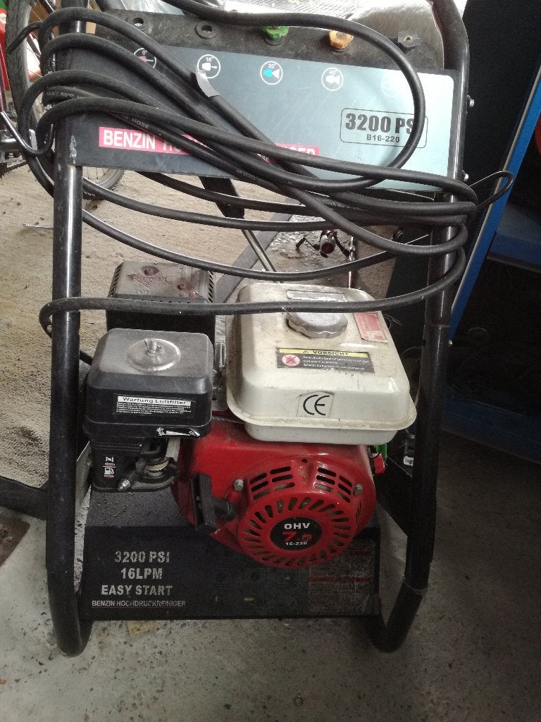 Hogedrukreiniger op benzine. Drukdarm stuk., Jardin & Terrasse, Enlèvement, Utilisé, Essence