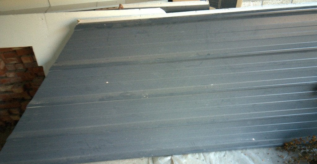 Overschot ECO30-panelen voor klein tuinhuis of kippenhok, Zo goed als nieuw, Minder dan 5 m², Metaal, Grijs