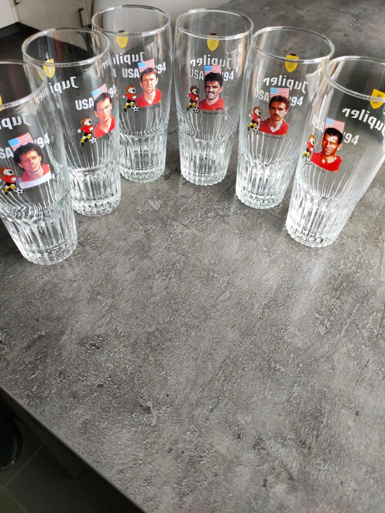 Jupiler glazen USA 1994., Verzamelen, Ophalen